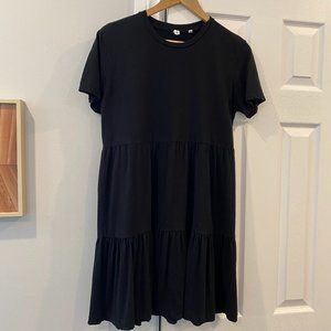 KOTN Tiered Babydoll Dress, Black